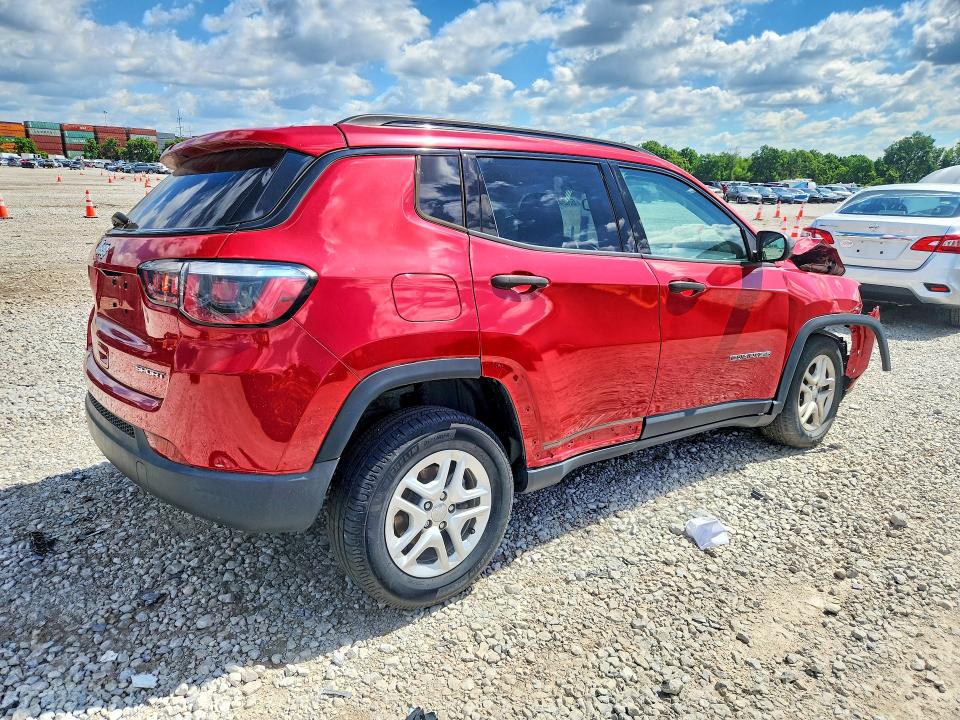 2017 Jeep Compass VIN 3C4NJCAB1HT669350 COPART salvage auction — FRONT END, Oh - Certificate Of Title, sold $125 on 2026-07-09 (photo 3)