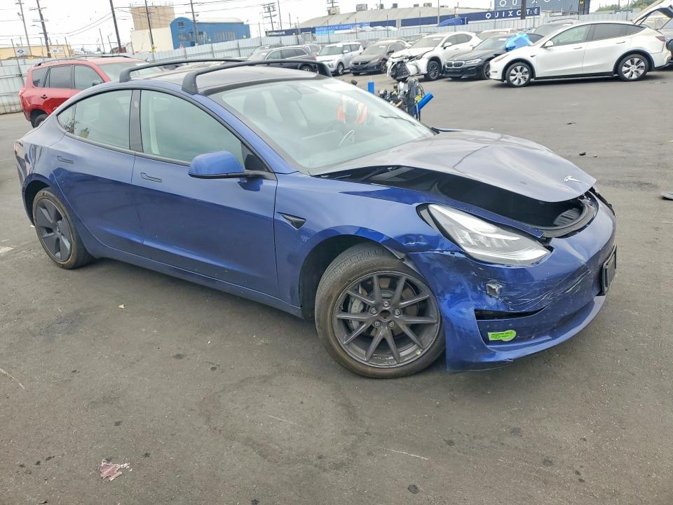 2022 Tesla Model 3 VIN 5YJ3E1EA2NF294922 COPART salvage auction — FRONT END, Ca - Salvage Certificate, sold $6,100 on 2026-07-20 (photo 4)