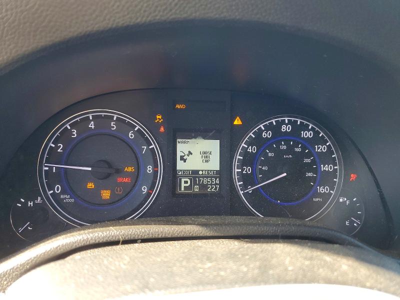 2012 Infiniti G VIN JN1CV6EL8CM471267 COPART salvage auction — FRONT END, Oh - Certificate Of Title, sold $475 on 2026-07-27 (photo 9)