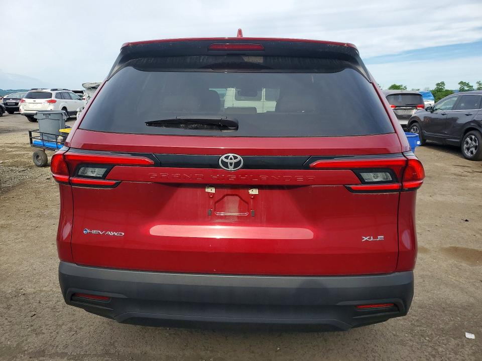 2024 Toyota Highlander VIN 5TDACAB57RS010223 COPART salvage auction — FRONT END, Pa - Certificate Of Salvage, sold $19,300 on 2026-07-10 (photo 6)