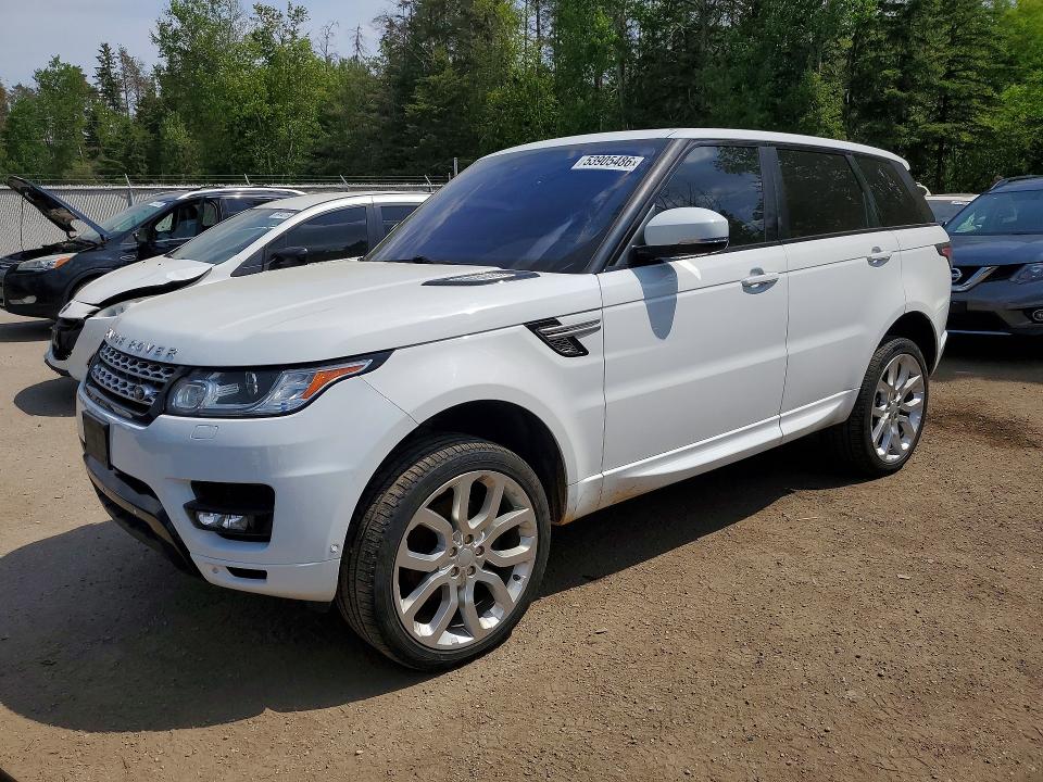 2016 Land rover Range rover sport VIN SALWR2KF6GA112621 COPART salvage auction — FRONT END, On - Permit No Brand - Unfit, sold $8,700 on 2026-07-02 (photo 1)