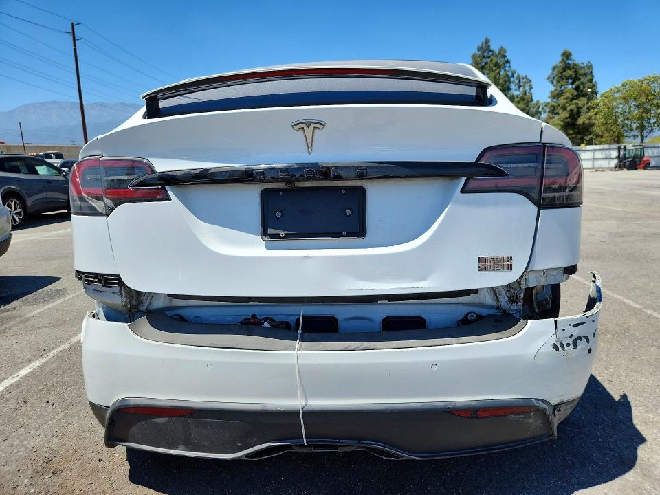 2022 Tesla Model x VIN 7SAXCDE56NF351556 COPART salvage auction — REAR END, Wa - Bill Of Sale (P), sold $14,000 on 2026-07-14 (photo 6)