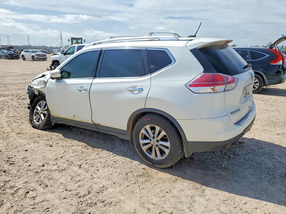 2015 Nissan Rogue VIN KNMAT2MT6FP540027 COPART salvage auction — FRONT END, Tx - Salvage Vehicle Title, sold $700 on 2026-07-31 (photo 2)
