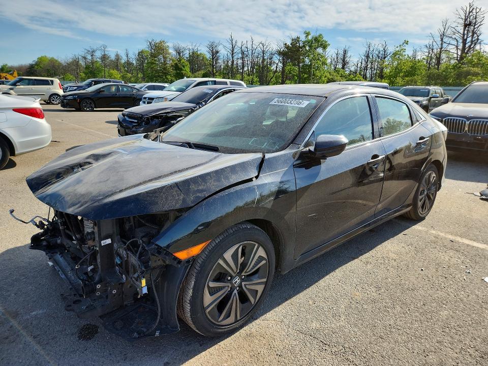 2017 Honda Civic VIN SHHFK7H51HU429284 COPART salvage auction — FRONT END, NY - MV-907A SALVAGE CERTIFICATE, sold $2,300 on 2026-07-22 (photo 1)