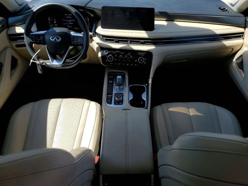 2024 Infiniti Qx60 VIN 5N1DL1FS7RC358128 COPART salvage auction — FRONT END, Nv - Salvage Title, sold $16,800 on 2026-07-09 (photo 8)