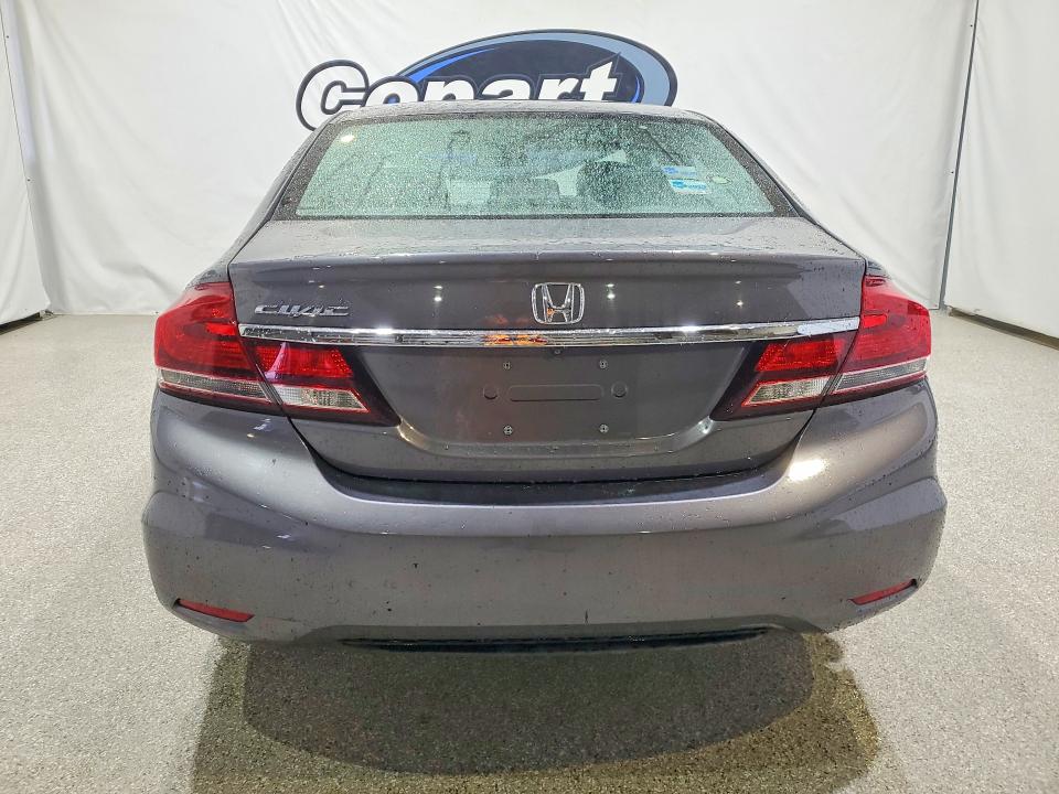 2015 Honda Civic VIN 19XFB2F86FE214214 COPART salvage auction — REAR END, CA - CERTIFICATE OF TITLE, sold $4,050 on 2026-07-09 (photo 6)