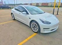 2021 Tesla Model 3 VIN 5YJ3E1EA4MF870380 COPART salvage auction — MINOR DENT/SCRATCHES, TX - CERTIFICATE OF TITLE (P), sold $8,100 on 2026-07-14 (photo 1)