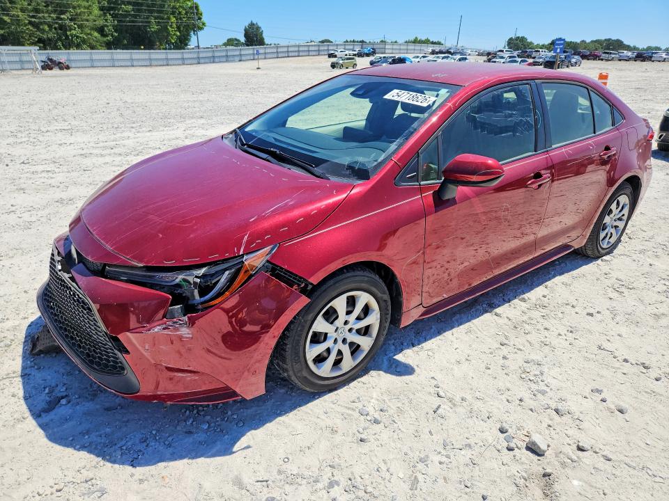 2022 Toyota Corolla VIN JTDEPMAE9NJ207734 COPART salvage auction — FRONT END, Ga - Cert Of Title-Salvage, sold $6,200 on 2026-07-27 (photo 1)