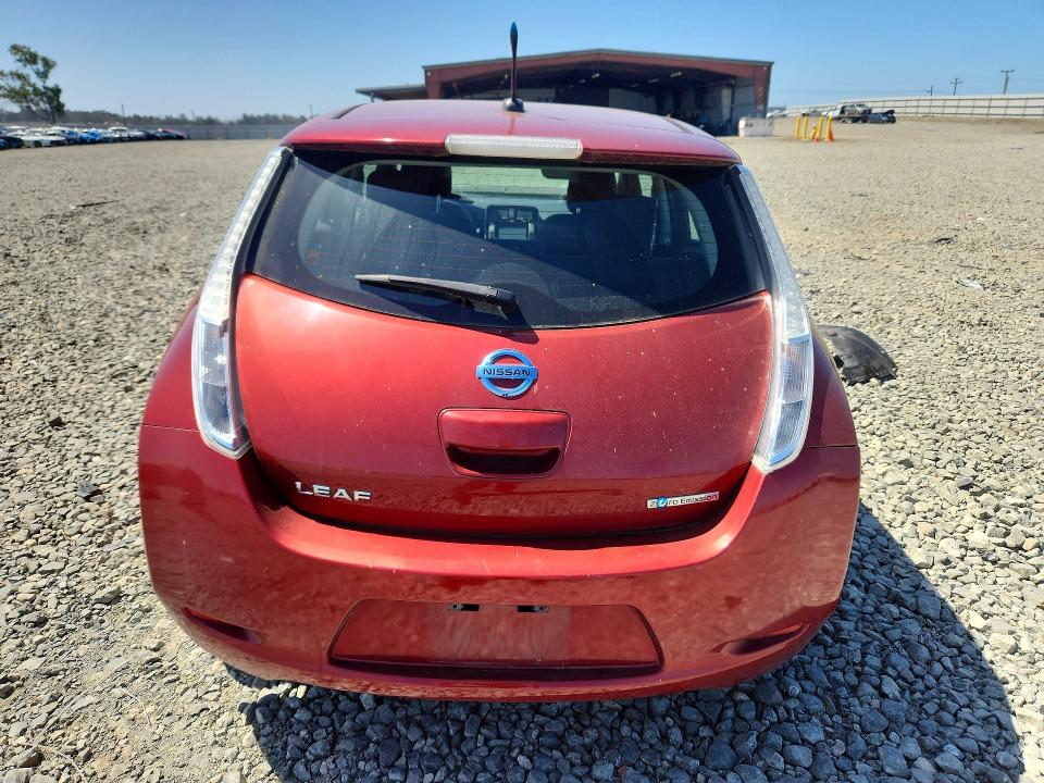 2013 Nissan Leaf VIN 1N4AZ0CP8DC408047 COPART salvage auction — FRONT END, Ca - Salvage Certificate, sold $30 on 2026-07-09 (photo 6)