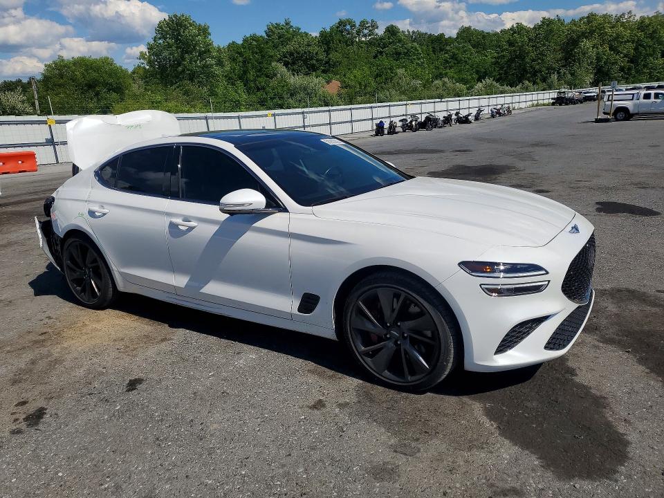 2022 Genesis G70 VIN KMTG54TE9NU096565 COPART salvage auction — REAR END, PA - CERTIFICATE OF SALVAGE, sold $3,600 on 2026-07-21 (photo 4)