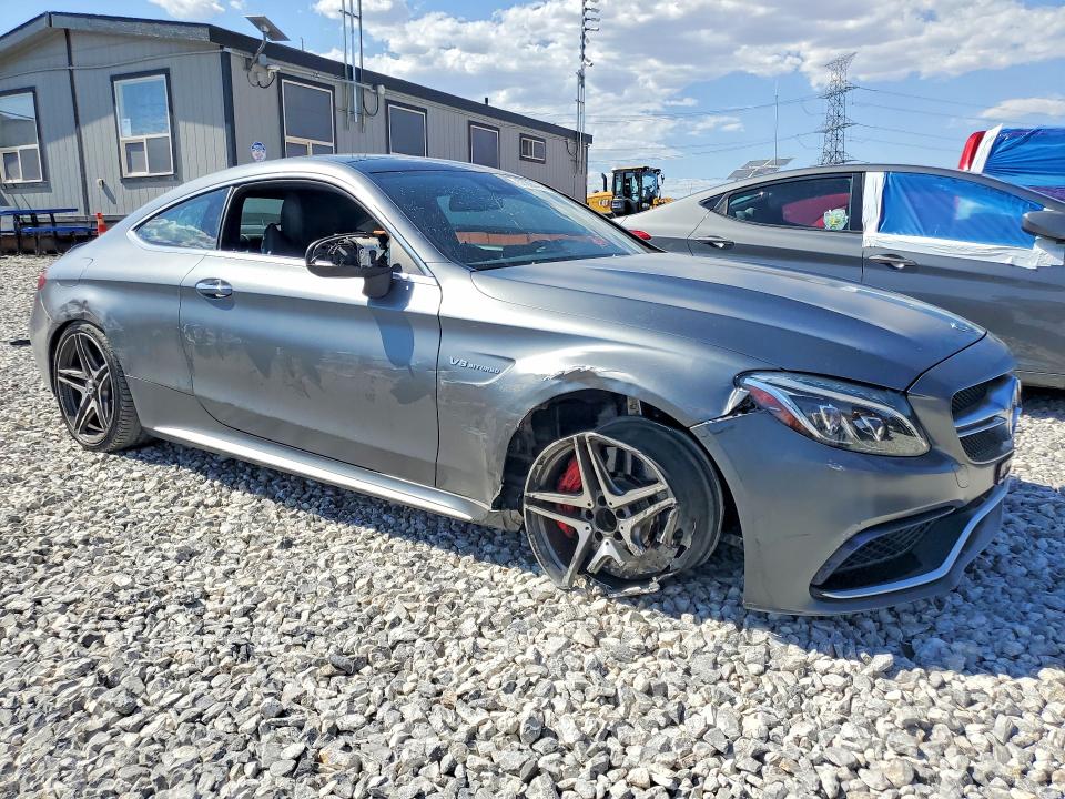 2018 Mercedes-benz C-klasse amg VIN WDDWJ8HB1JF646387 COPART salvage auction — SIDE, Nv - Salvage Title, sold $21,000 on 2026-08-05 (photo 4)