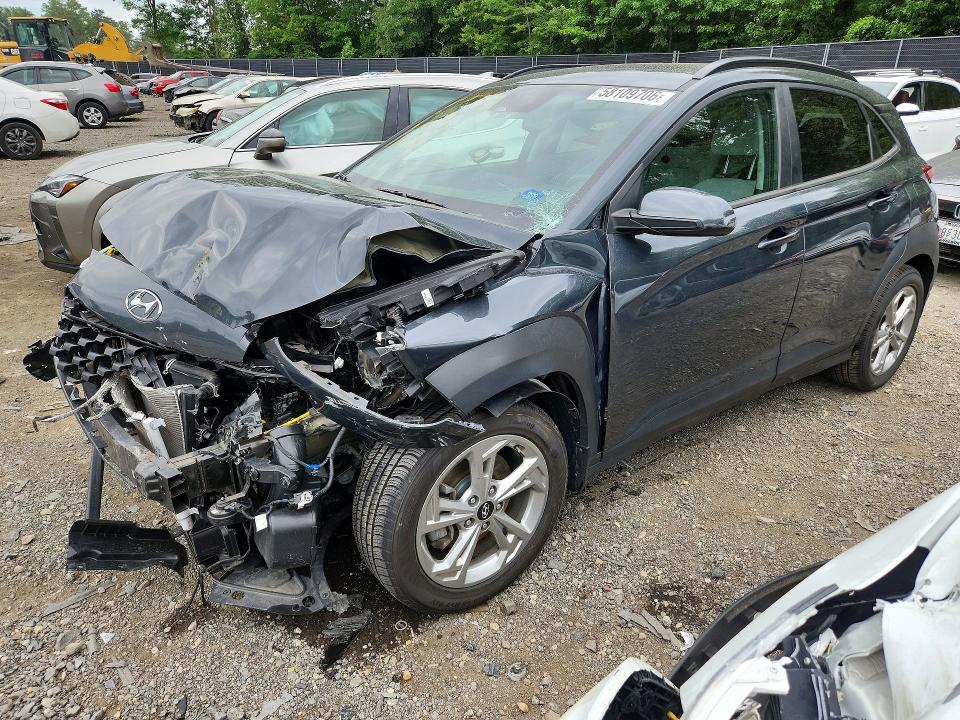2022 Hyundai VIN KM8K3CAB6NU844413 COPART salvage auction — FRONT END, Md - Cert Of Salvage > 75% Damage, sold $1,600 on 2026-07-02 (photo 1)