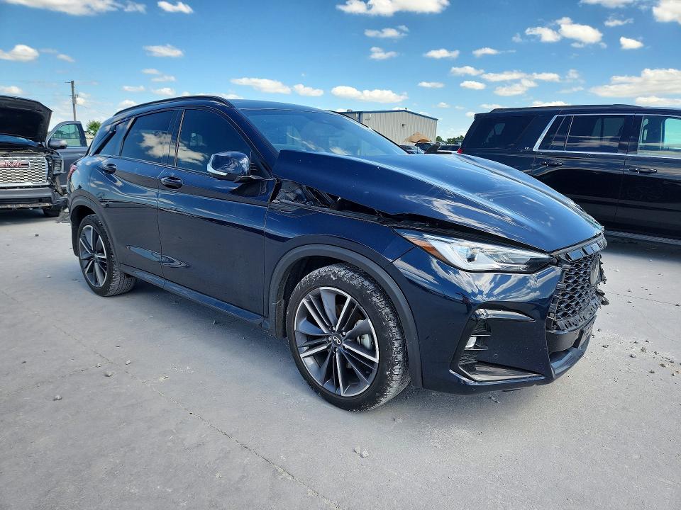 2024 Infiniti Qx50 VIN 3PCAJ5FA3RF111266 COPART salvage auction — FRONT END, Tx - Salvage Vehicle Title, sold $8,300 on 2026-08-07 (photo 4)