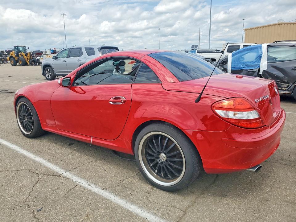 2007 Mercedes-benz Slk-klasse VIN WDBWK54F37F167703 COPART salvage auction — ENGINE BURN, Oh - Cert Of Title-Salvage, sold $325 on 2026-07-15 (photo 2)