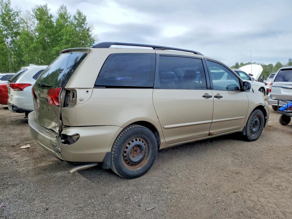 2007 Toyota Sienna VIN 5TDZK29C17S006648 COPART salvage auction — REAR END, ON - PERMIT SALVAGE, sold $1,450 on 2026-07-14 (photo 3)