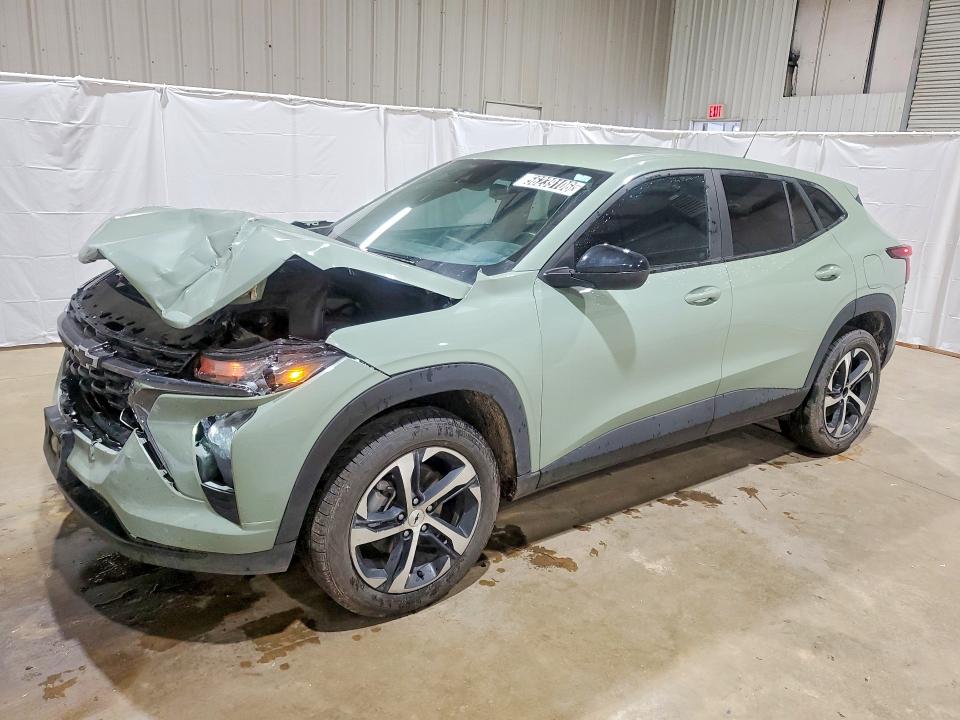 2024 Chevrolet Trax VIN KL77LGE2XRC222904 COPART salvage auction — FRONT END, TX - CERTIFICATE OF TITLE, sold $6,400 on 2026-07-23 (photo 1)