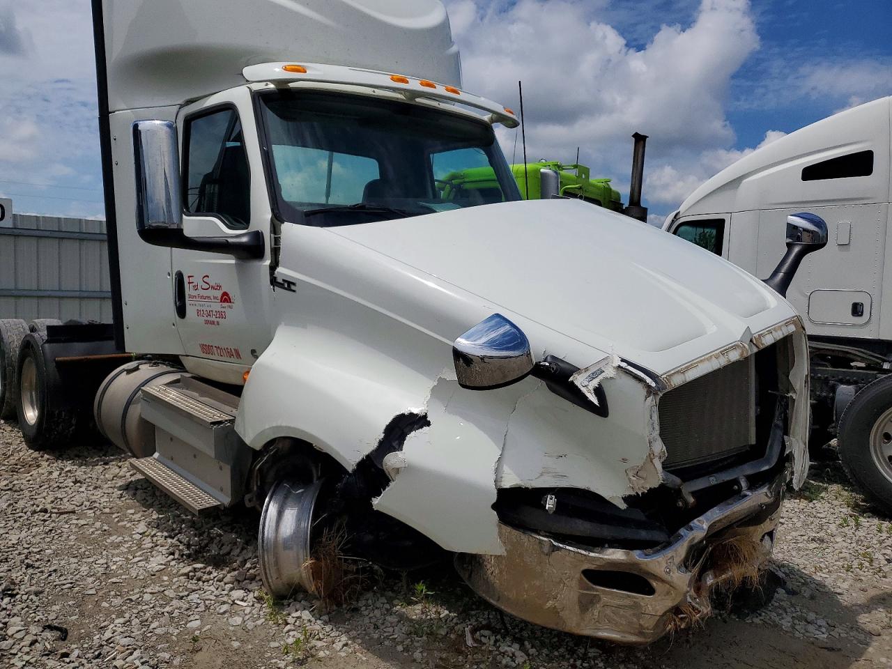 2021 International LT VIN 3HSDZAPR8MN597341 COPART salvage auction — Front End, KY - CERT OF TITLE-SALVAGE, sold $8,500 on 2026-07-09 (photo 9)