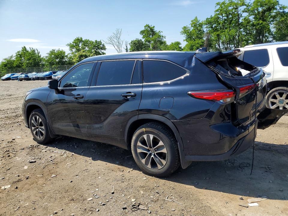 2020 Toyota Highlander VIN 5TDHZRBH6LS506742 COPART salvage auction — REAR END, MD - CERT OF SALVAGE > 75% DAMAGE, sold $7,800 on 2026-07-23 (photo 2)