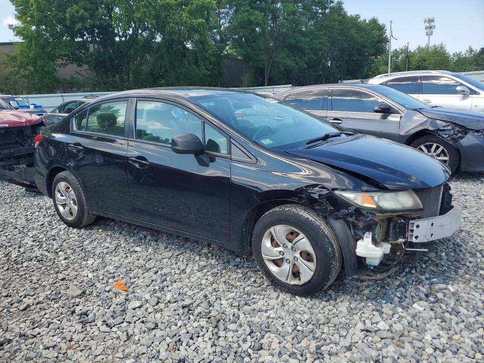 2013 Honda Civic VIN 2HGFB2F56DH524727 COPART salvage auction — FRONT END, Ma - Certificate Of Title, sold $1,150 on 2026-07-06 (photo 4)