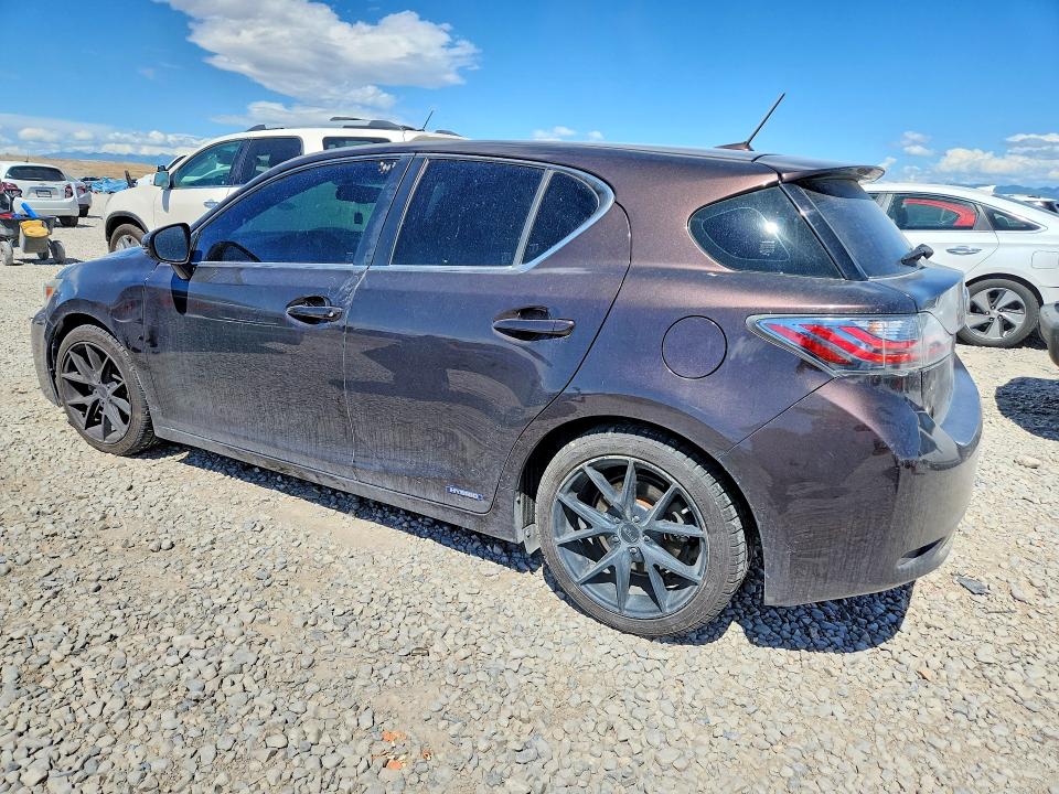 2012 Lexus Ct VIN JTHKD5BH9C2062128 COPART salvage auction — FRONT END, Ut - Certificate Of Title, sold $2,300 on 2026-07-02 (photo 2)