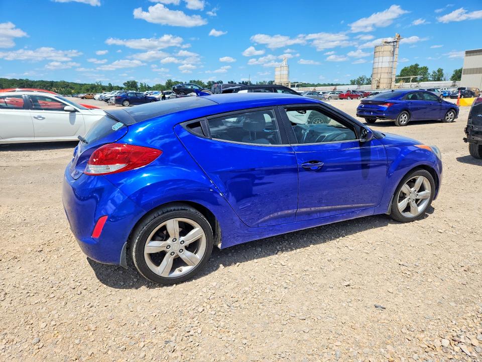 2012 Hyundai Veloster VIN KMHTC6ADXCU049983 COPART salvage auction — SIDE, MO - SALVAGE CERTIFICATE OF TITLE, sold $500 on 2026-07-28 (photo 3)