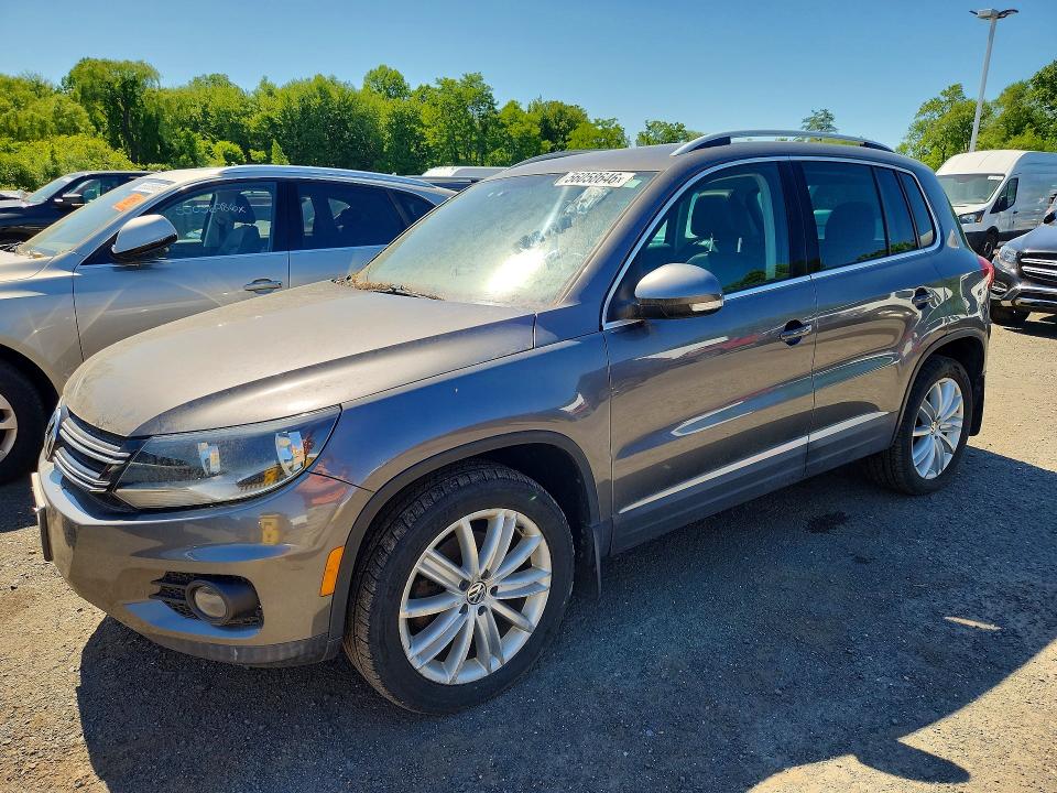 2012 Volkswagen Tiguan VIN WVGBV7AX1CW005705 COPART salvage auction — MINOR DENT/SCRATCHES, Ny - Certificate Of Title, sold $3,500 on 2026-07-09 (photo 1)