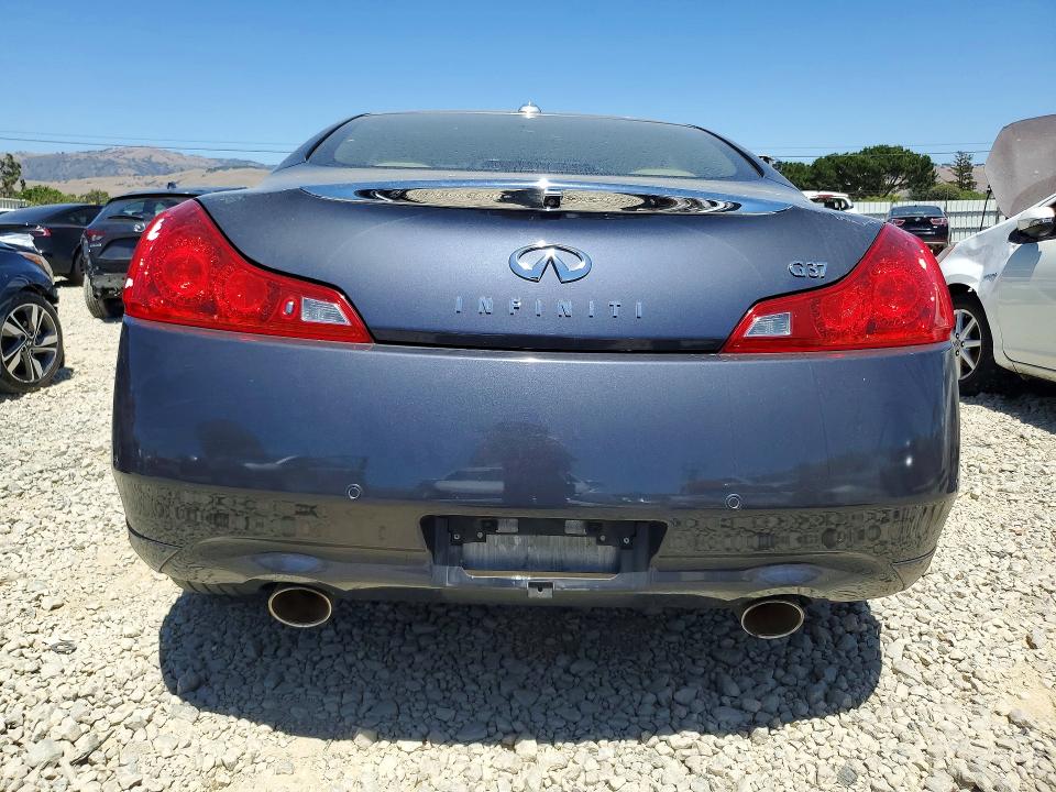 2013 Infiniti G37 VIN JN1CV6EK6DM922284 COPART salvage auction — VANDALISM, Ca - Salvage Certificate, sold $100 on 2026-07-30 (photo 6)