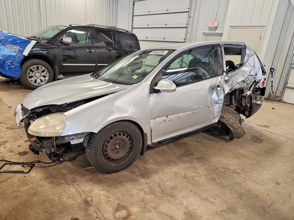 2007 Volkswagen Golf VIN WVWBR71K17W231567 COPART salvage auction — ALL OVER, Mn - Cert Of Title-Salvage, sold $250 on 2026-08-06 (photo 1)