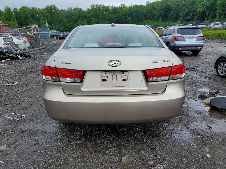 2008 Hyundai Sonata VIN 5NPET46C08H372801 COPART salvage auction — SIDE, Md - Cert Of Salvage > 75% Damage, sold $425 on 2026-07-28 (photo 6)