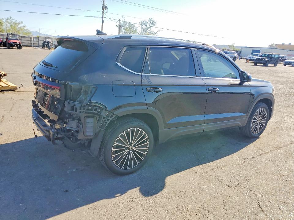 2025 Volkswagen Taos VIN 3VVSC7B29SM053398 COPART salvage auction — REAR END, Tx - Salvage Vehicle Title, sold $8,100 on 2026-08-14 (photo 3)