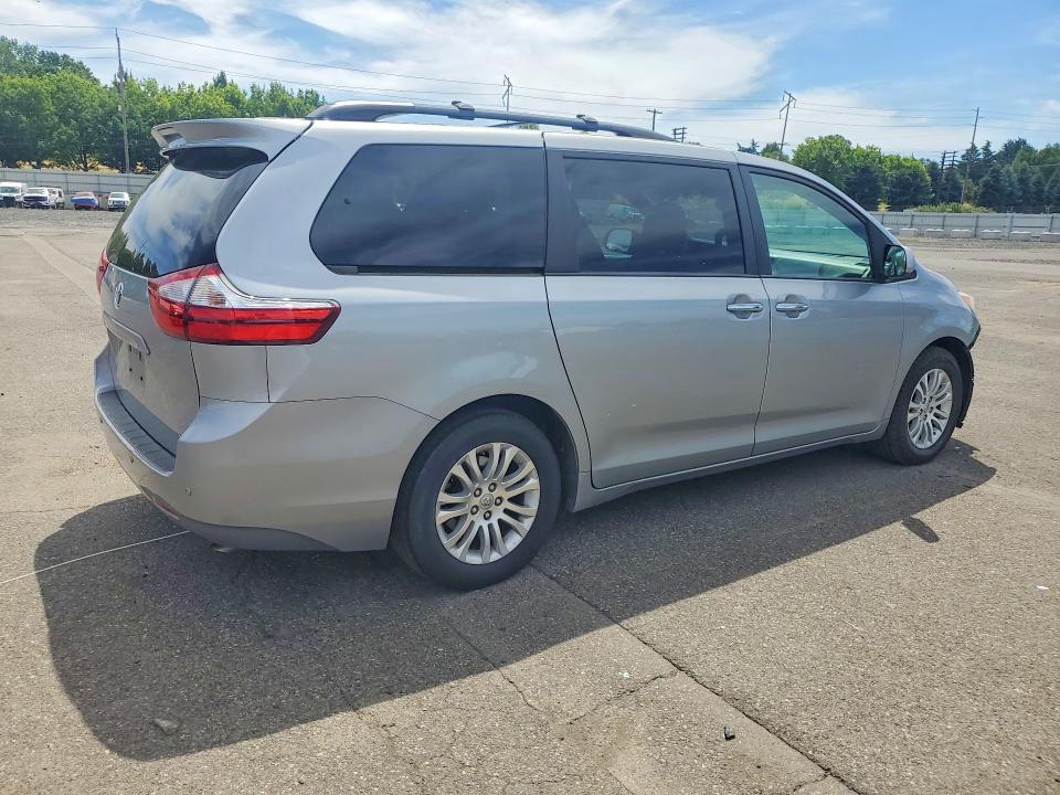 2017 Toyota Sienna VIN 5TDYZ3DC5HS850438 COPART salvage auction — FRONT END, Or - Salvage Title Certificate, sold $8,300 on 2026-07-20 (photo 3)