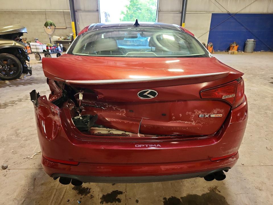 2011 Kia Optima VIN KNAGN4A64B5133048 COPART salvage auction — REAR END, Pa - Certificate Of Salvage, sold $450 on 2026-07-06 (photo 6)
