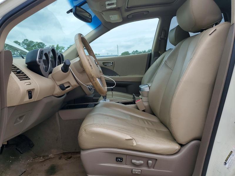 2007 Nissan Murano VIN JN8AZ08T97W526552 COPART salvage auction — FRONT END, Sc - Cert Of Title-Salvage, sold $575 on 2026-07-27 (photo 7)