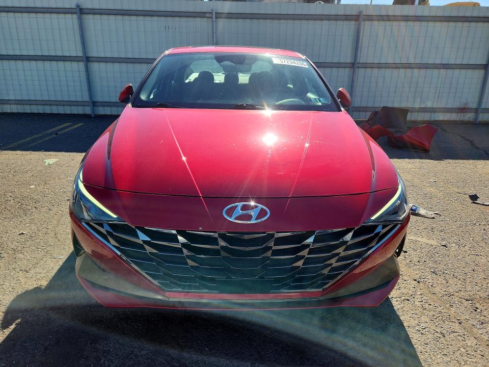 2021 Hyundai Elantra VIN 5NPLN4AG3MH005865 COPART salvage auction — REAR END, Pa - Certificate Of Salvage, sold $2,400 on 2026-07-24 (photo 5)