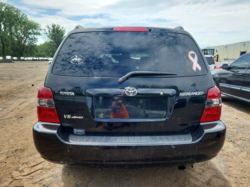 2007 Toyota Highlander VIN JTEEP21A070199948 COPART salvage auction — FRONT END, Ct - Cert Of Title-Salvage, sold $725 on 2026-07-07 (photo 6)
