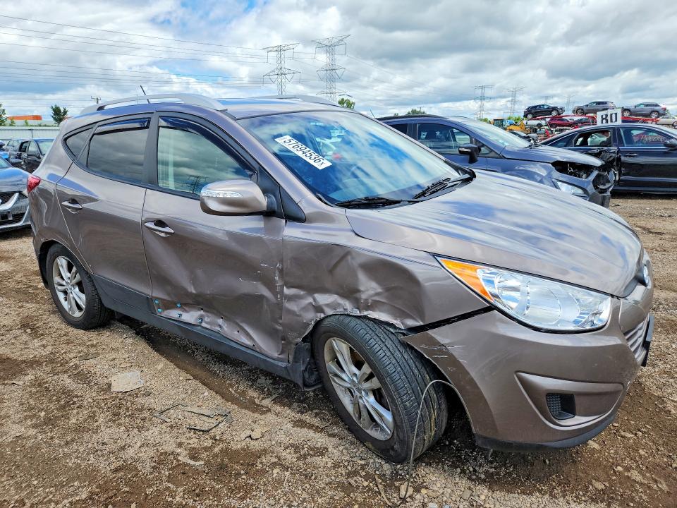 2012 Hyundai VIN KM8JUCAC1CU461686 COPART salvage auction — FRONT END, Il - Salvage Certificate, sold $750 on 2026-07-28 (photo 4)