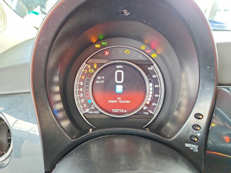 2018 Fiat 500 VIN 3C3CFFKH1JT472038 COPART salvage auction — FRONT END, Fl - Cert Of Title Slvg Rebuildable, sold $550 on 2026-08-12 (photo 9)
