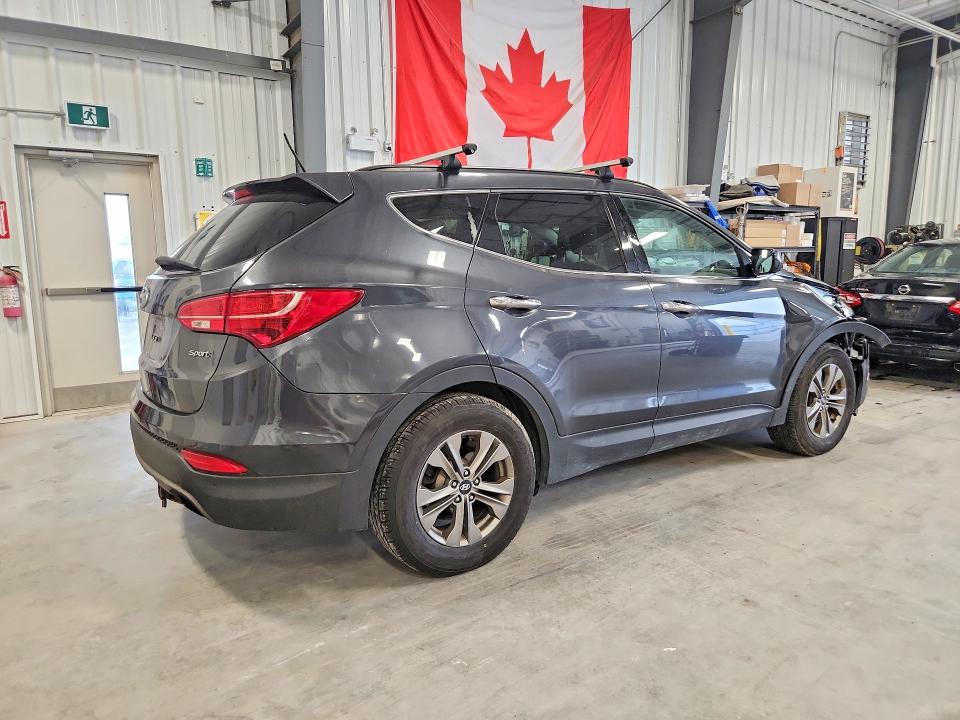 2016 Hyundai Santa fe VIN 5XYZU3LB3GG322811 COPART salvage auction — FRONT END, On - Permit No Brand - Unfit, sold $2,150 on 2026-07-16 (photo 3)