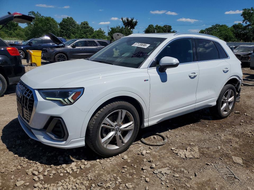 2020 Audi Q3 VIN WA1EECF34L1125344 COPART salvage auction — REAR END, Il - Salvage Certificate, sold $10,200 on 2026-07-22 (photo 1)