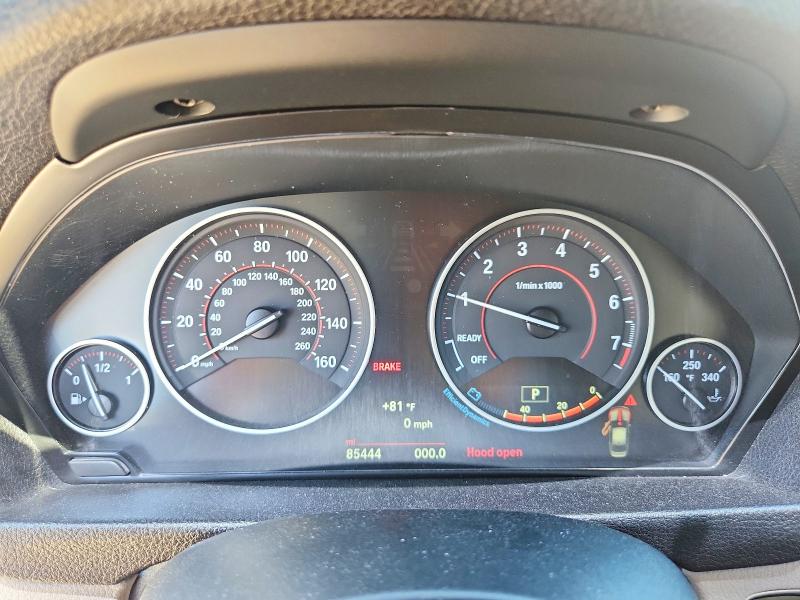 2017 BMW 3 series VIN WBA8B9G57HNU48721 COPART salvage auction — REAR END, CA - SALVAGE CERTIFICATE, sold $4,100 on 2026-07-14 (photo 9)