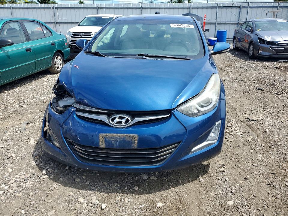 2016 Hyundai VIN KMHDH4AE3GU620576 COPART salvage auction — FRONT END, Md - Cert Of Salvage > 75% Damage, sold $2,050 on 2026-07-27 (photo 5)
