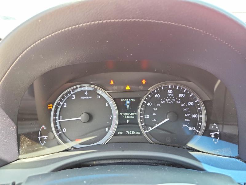 2013 Lexus Gs VIN JTHBE1BLXD5001090 COPART salvage auction — FRONT END, Tn - Salvage Certificate, sold $4,800 on 2026-07-14 (photo 9)