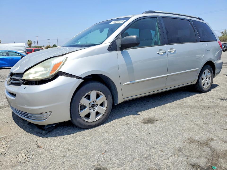 2004 Toyota Sienna VIN 5TDZA23C04S031838 COPART salvage auction — FRONT END, CA - SALVAGE CERTIFICATE, sold $550 on 2026-07-16 (photo 1)