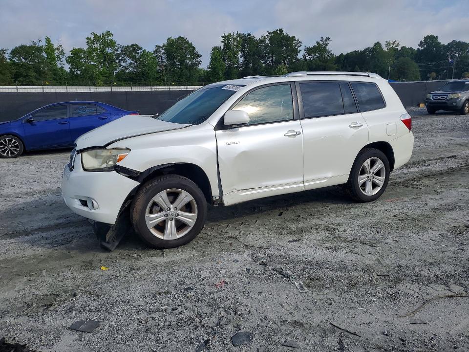2009 Toyota Highlander VIN JTEES42A392123740 COPART salvage auction — FRONT END, Sc - Cert Of Title-Salvage, sold $850 on 2026-07-27 (photo 1)