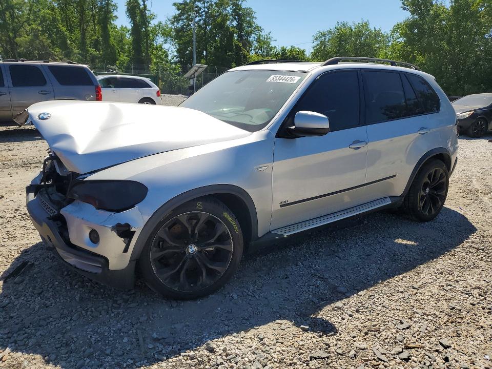 2008 BMW X5 VIN 5UXFE83518L166585 COPART salvage auction — FRONT END, Md - Cert Of Salvage > 75% Damage, sold $125 on 2026-07-21 (photo 1)