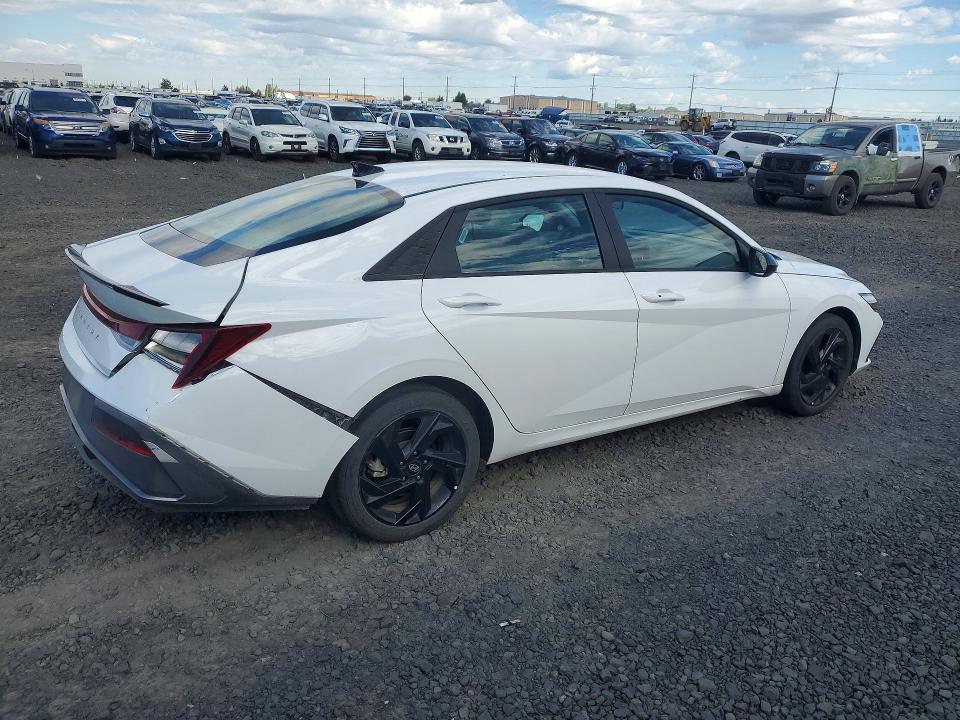2026 Hyundai Elantra VIN KMHLM4DG9TU138709 COPART salvage auction — REAR END, WA - BILL OF SALE, sold $7,100 on 2026-07-13 (photo 3)