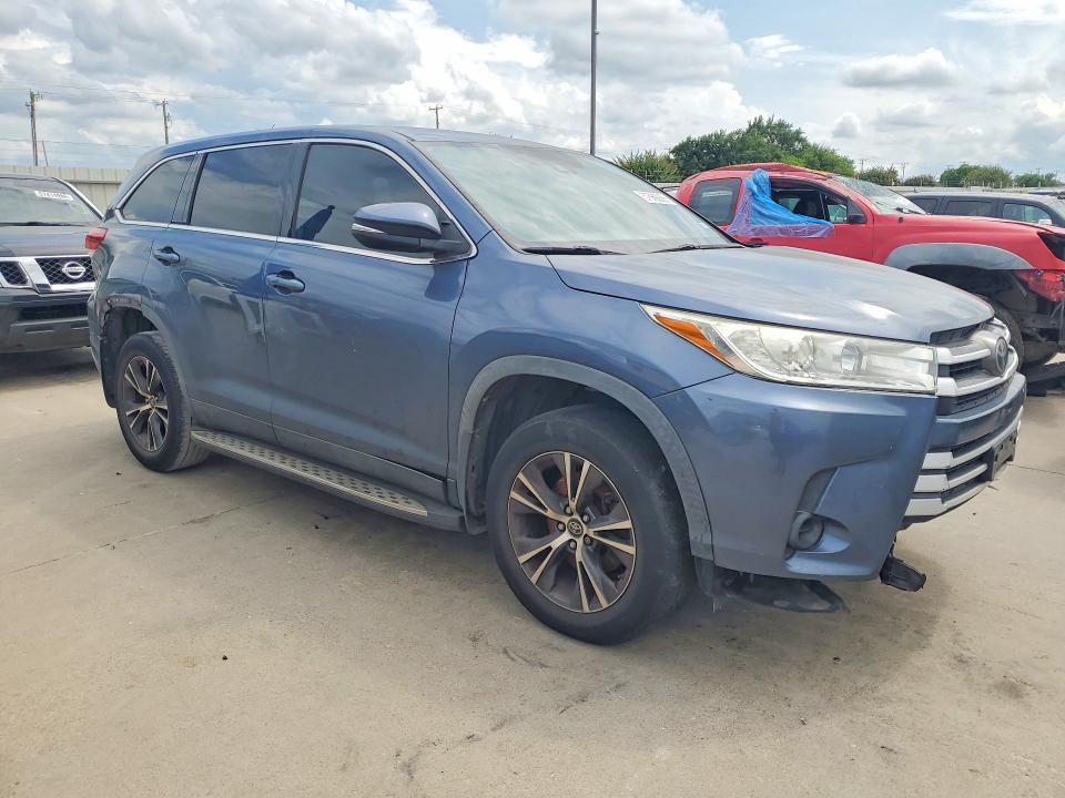 2019 Toyota Highlander VIN 5TDZZRFH1KS329496 COPART salvage auction — FRONT END, Tx - Certificate Of Title, sold $3,950 on 2026-07-15 (photo 4)