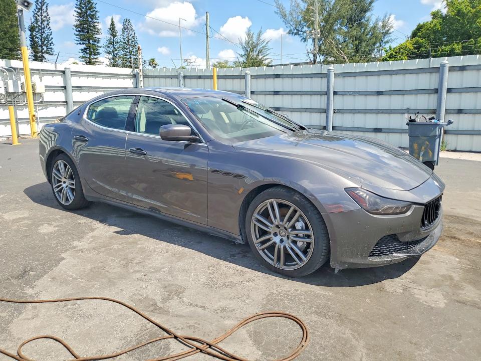 2014 Maserati Ghibli VIN ZAM57RTAXE1125207 COPART salvage auction — FRONT END, Fl - Cert Of Title-Rebuilt, sold $3,800 on 2026-07-08 (photo 4)