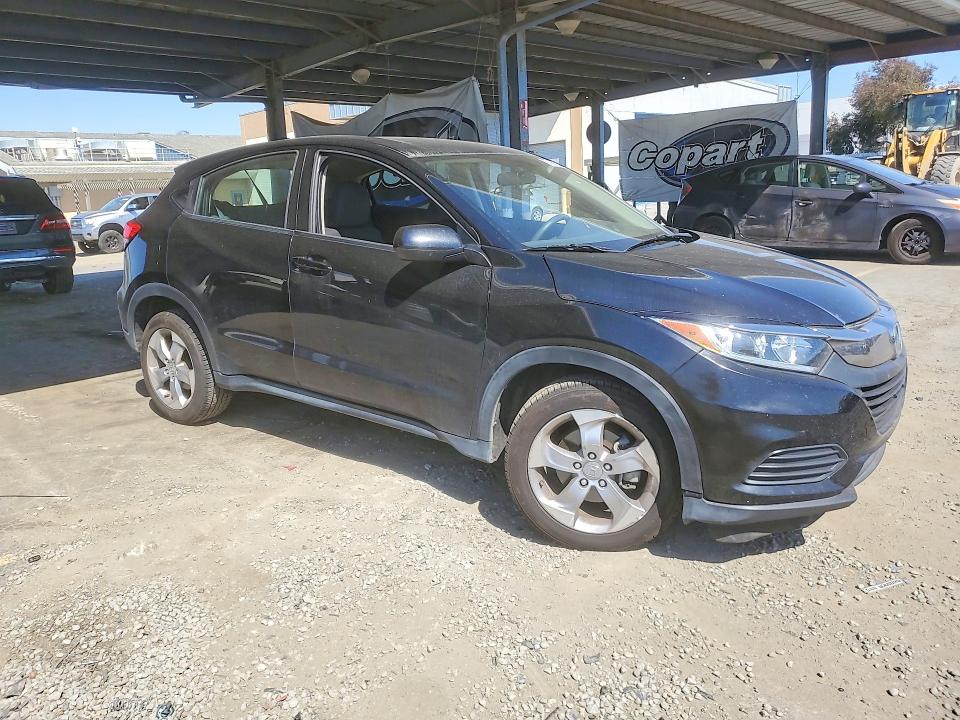 2019 Honda Hr-v VIN 3CZRU5H33KM722807 COPART salvage auction — SIDE, Ca - Salvage Certificate, sold $5,600 on 2026-07-09 (photo 4)