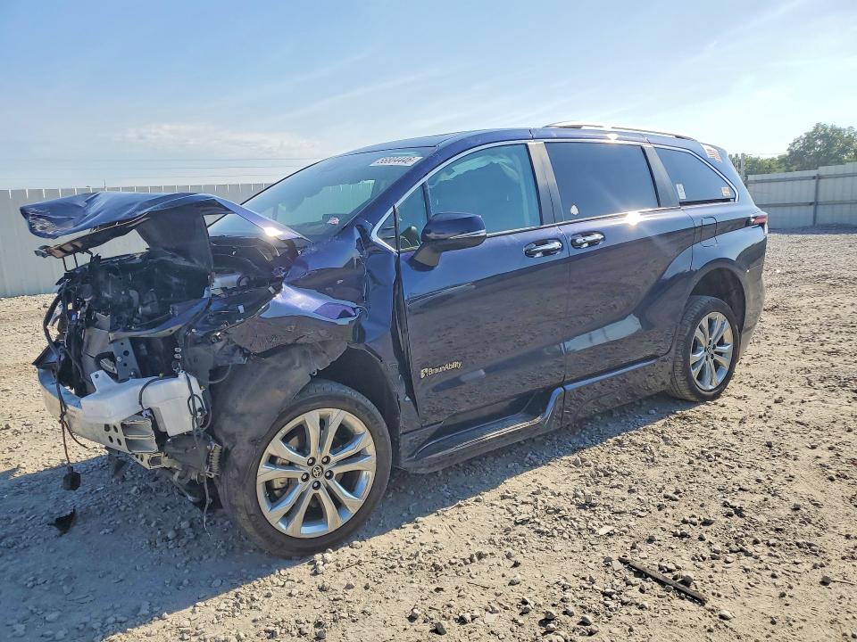 2023 Toyota Sienna VIN 5TDERKEC0PS175415 COPART salvage auction — FRONT END, Oh - Cert Of Title-Salvage, sold $3,200 on 2026-07-21 (photo 1)